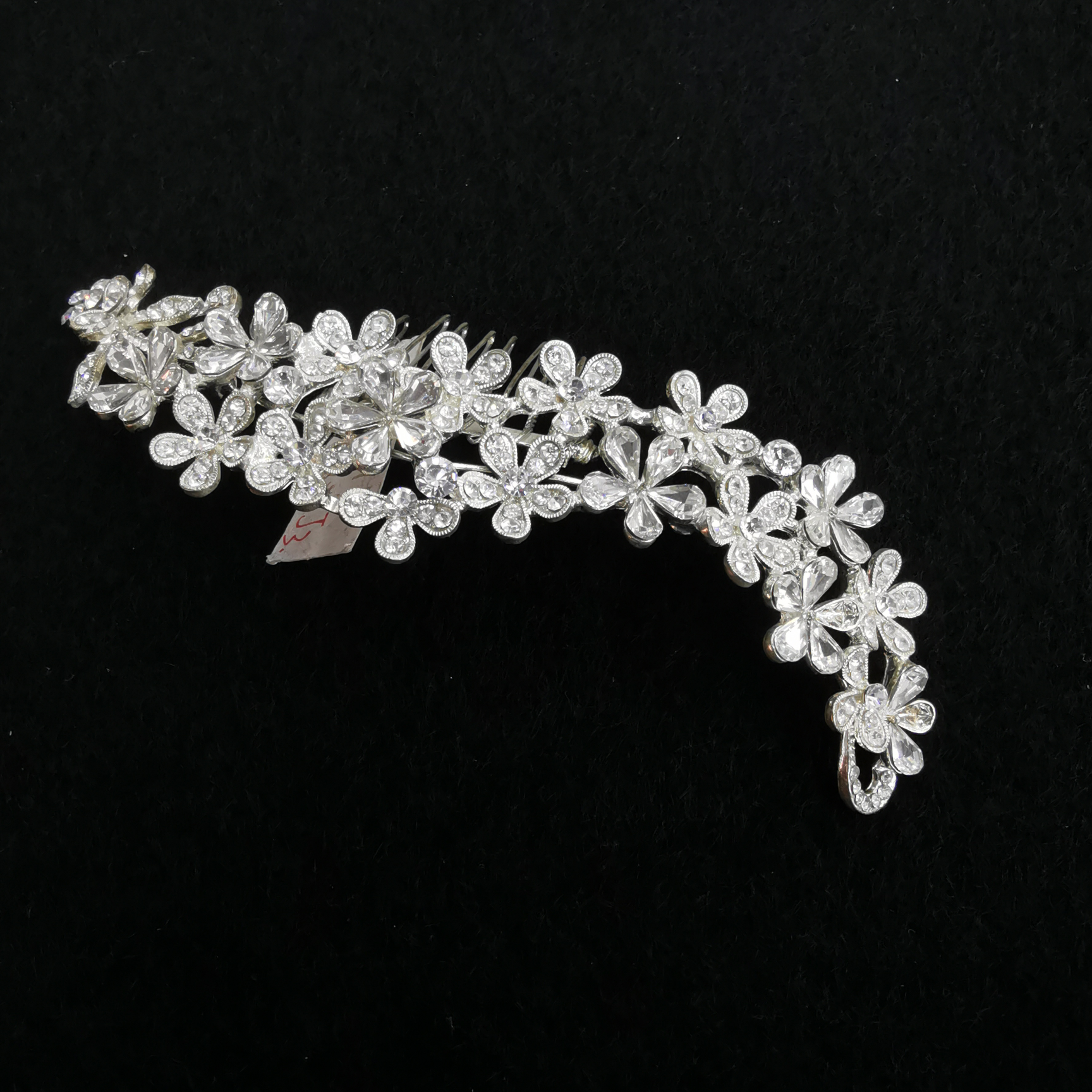 Bride Bridesmaids Hair Accessories Silver European Style rhinestones Bridal Dinner Ball Hair Accessories Hair comb Noble dress accessories thumbnail