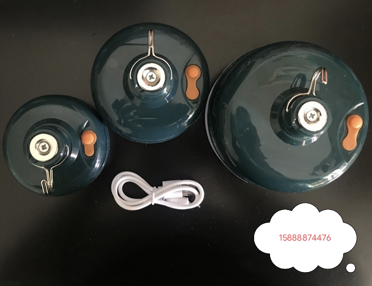 LED智能应急球泡灯12/24/36W户外应急灯地摊灯3挡调节 带磁铁吸附 24瓦白底实物图
