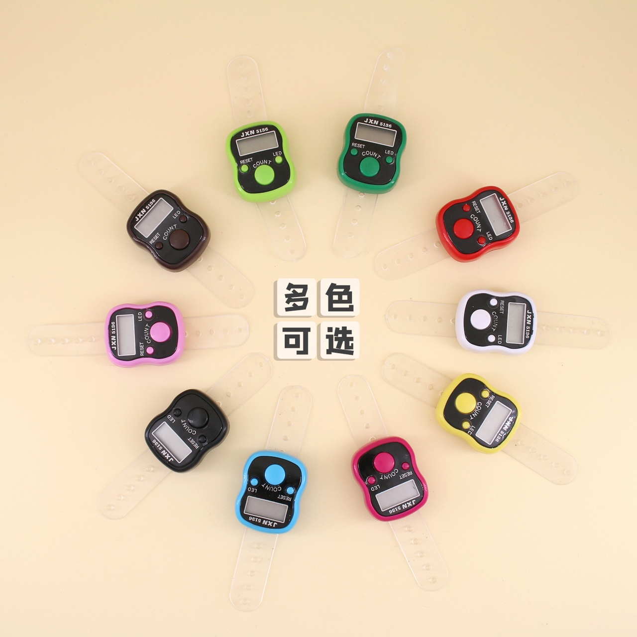 LED light finger counter |5136 ring counter electronic counter | ring Buddhist counter | factory price wholesale full figure