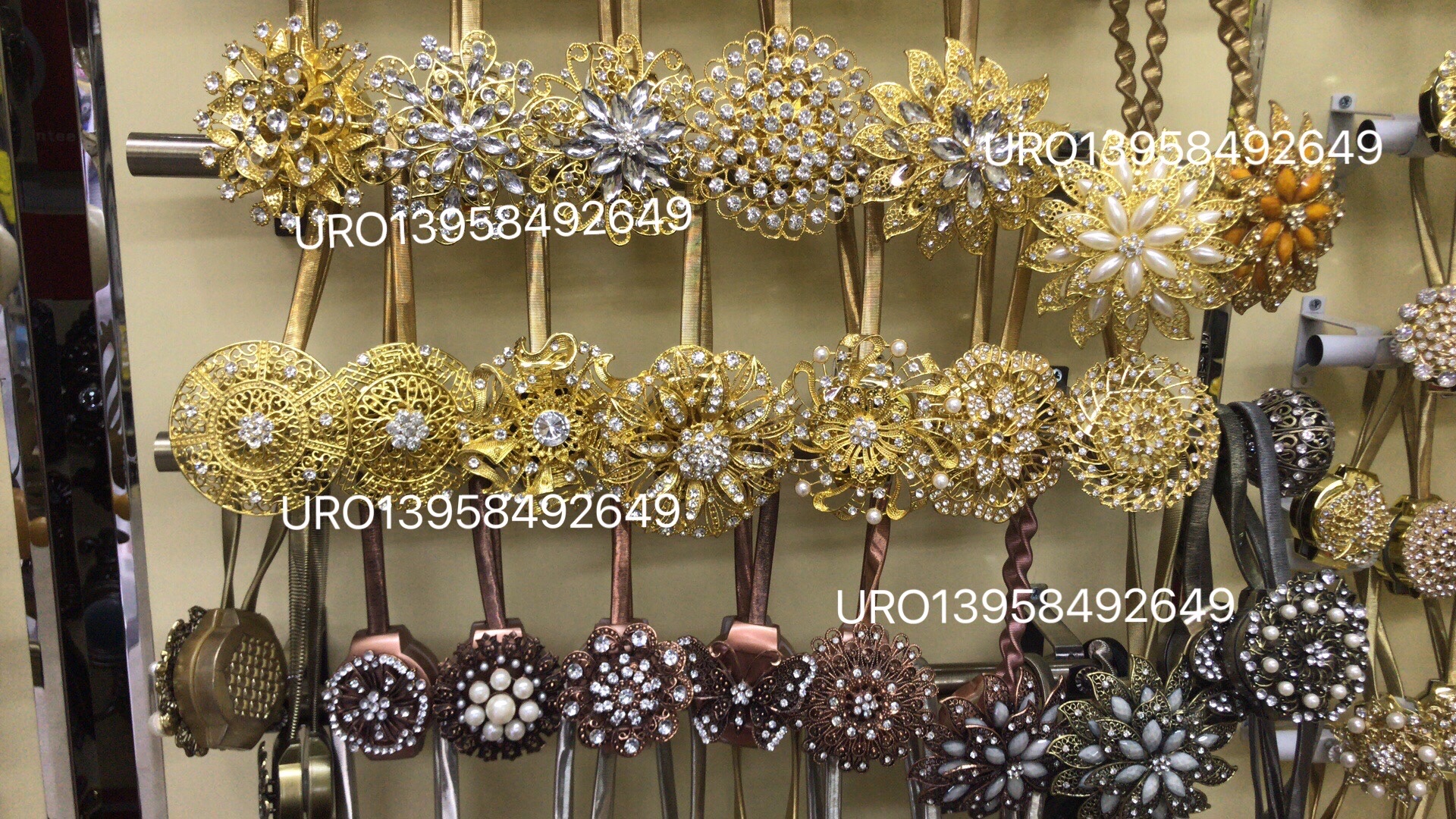 Marca URO proceso de cortina accesorios de cortina accesorios de cortina cordones de cortina hebilla magnética de cortina materiales de decoración de cortina cordones magnéticos de cortina detail image 5