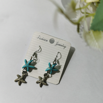 Starfish pendant earrings