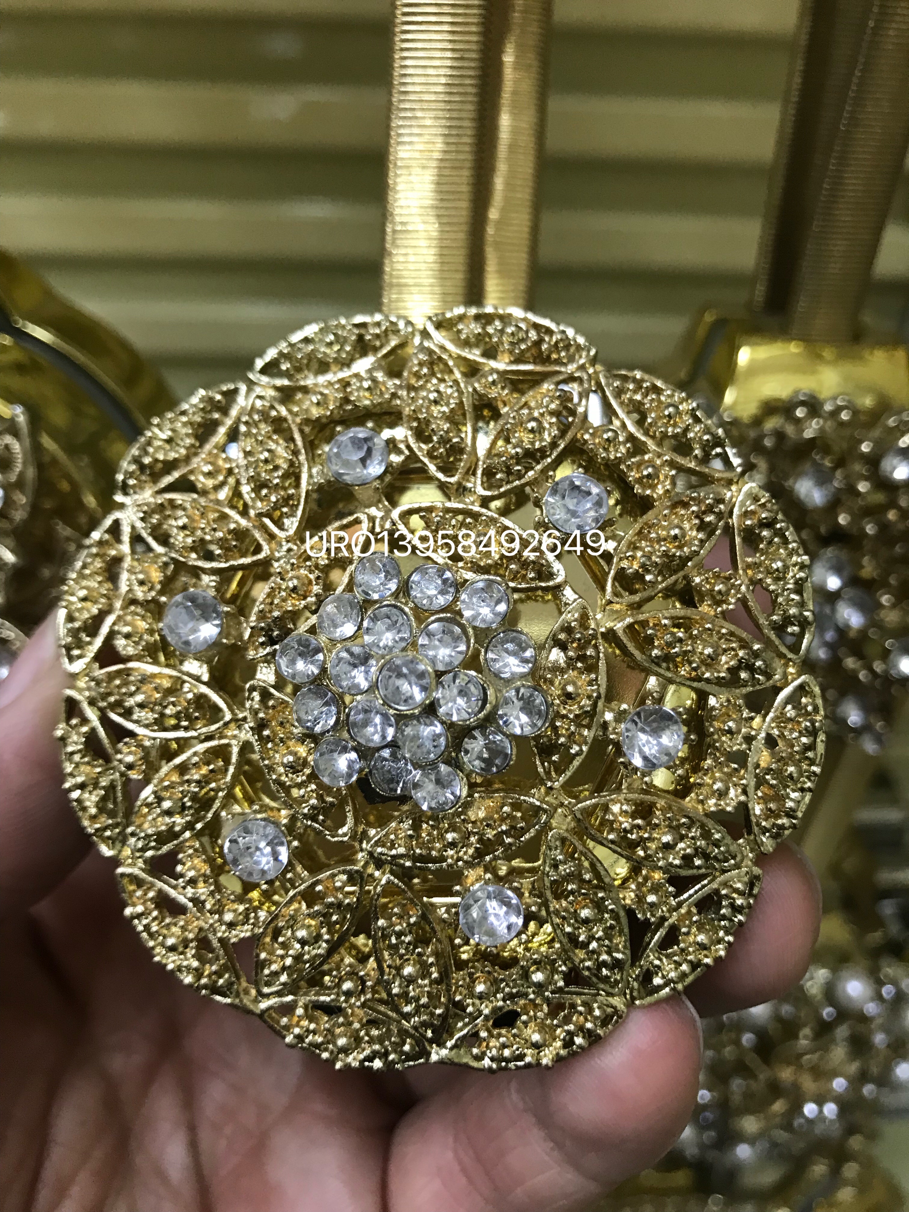 URO牌 窗帘挂球 合金花 窗帘绑带 窗帘扣 窗帘磁扣 弹簧绑带 窗帘配件辅料 窗帘装饰详情图8