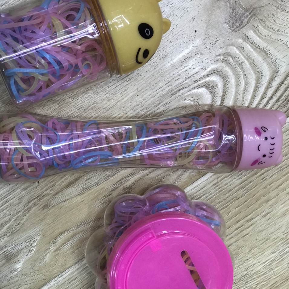 Cartoon rubber band jar