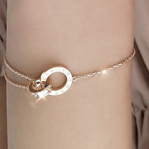 Korean microinset zircon bracelet delicate circle bracelet