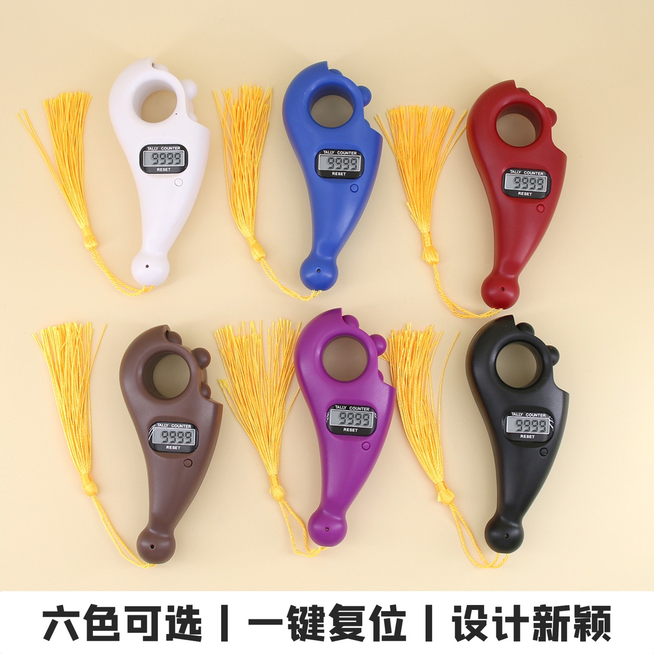 Buddhist items Chanting counter Rolling rosary ring counter Finger counter Manual counter Electronic key can be buckled full figure