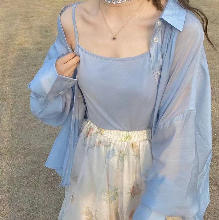 Sunscreen shirt blue