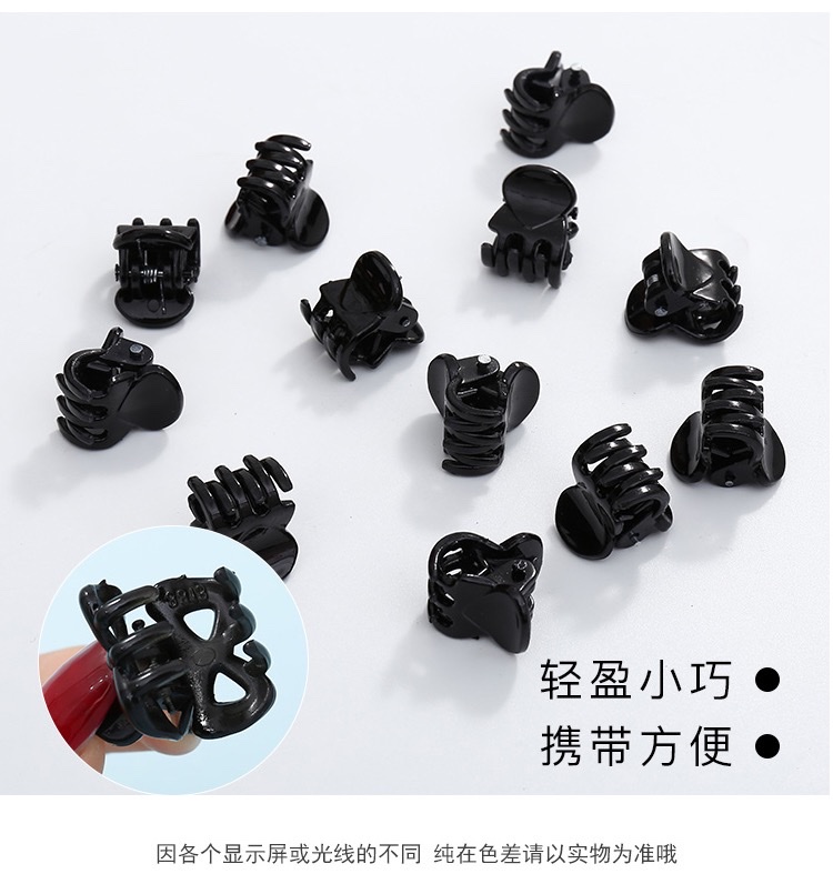 Zhou Yangqing's same style bangs hair clip headwear, high-end black clip, small hair accessory, side hair clamp, top of the head, women's summer detail image 6