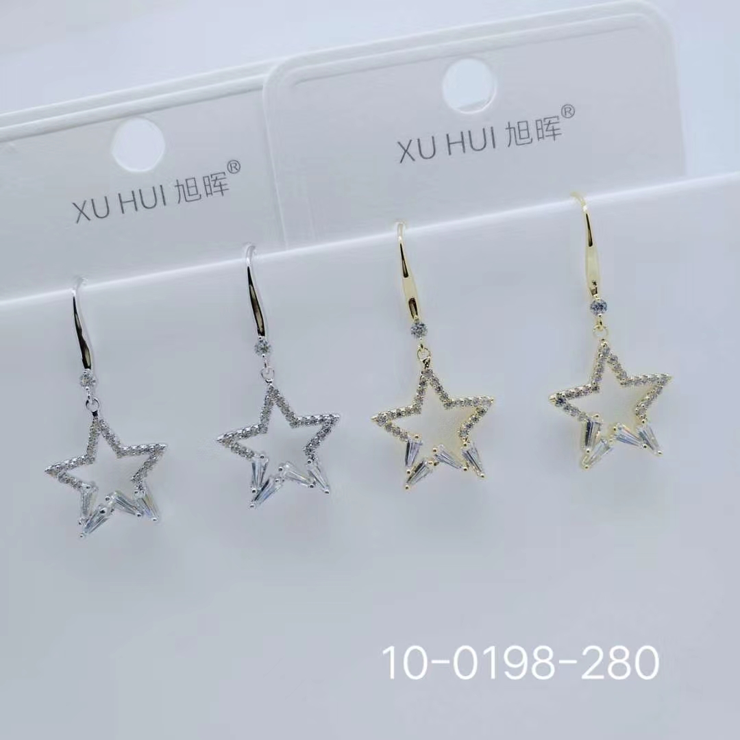 Pop star fish hook earrings