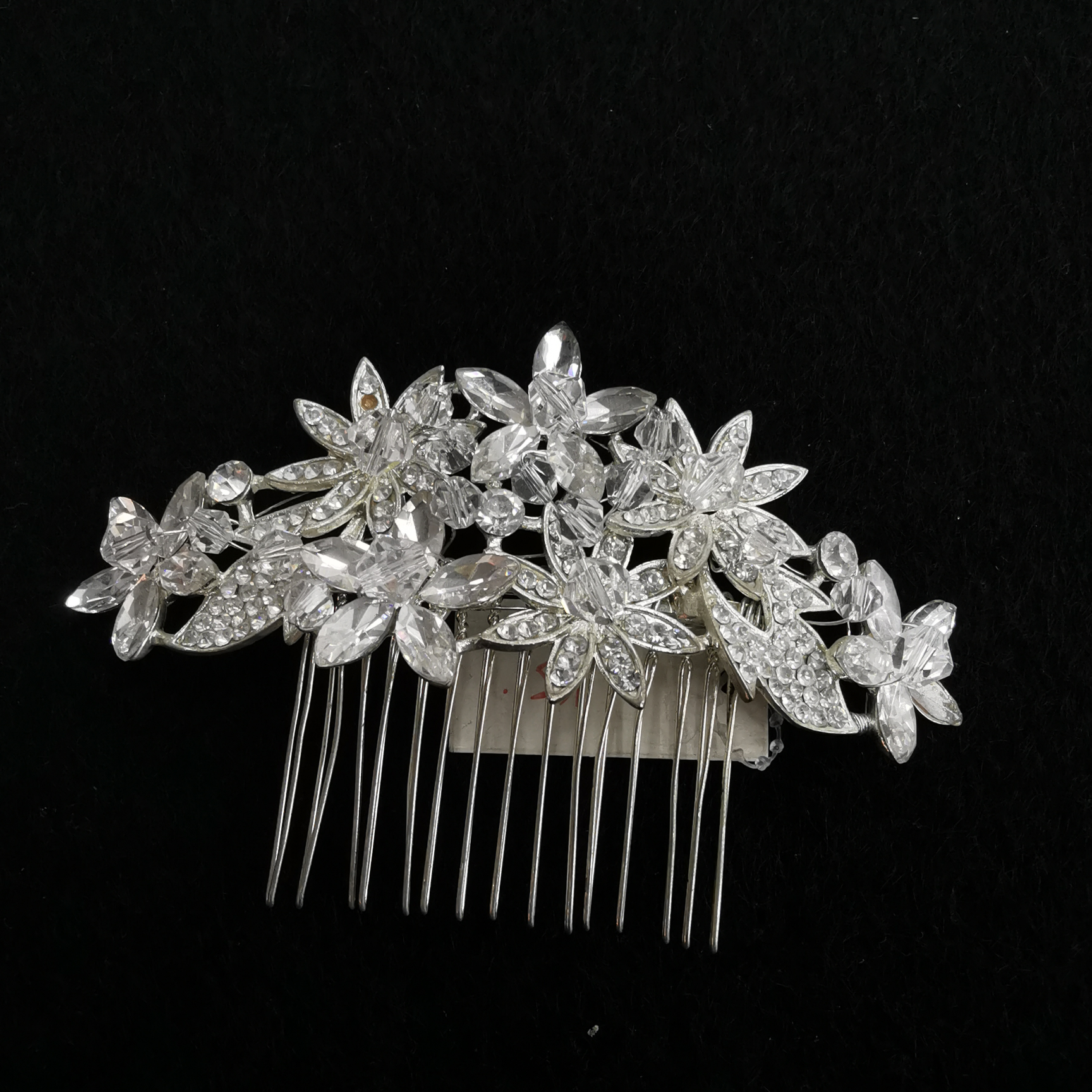 Handmade! Hairpin Handmade rhinestone headpiece Wedding flower child hair piece Children's show headpiece Birthday side clip thumbnail
