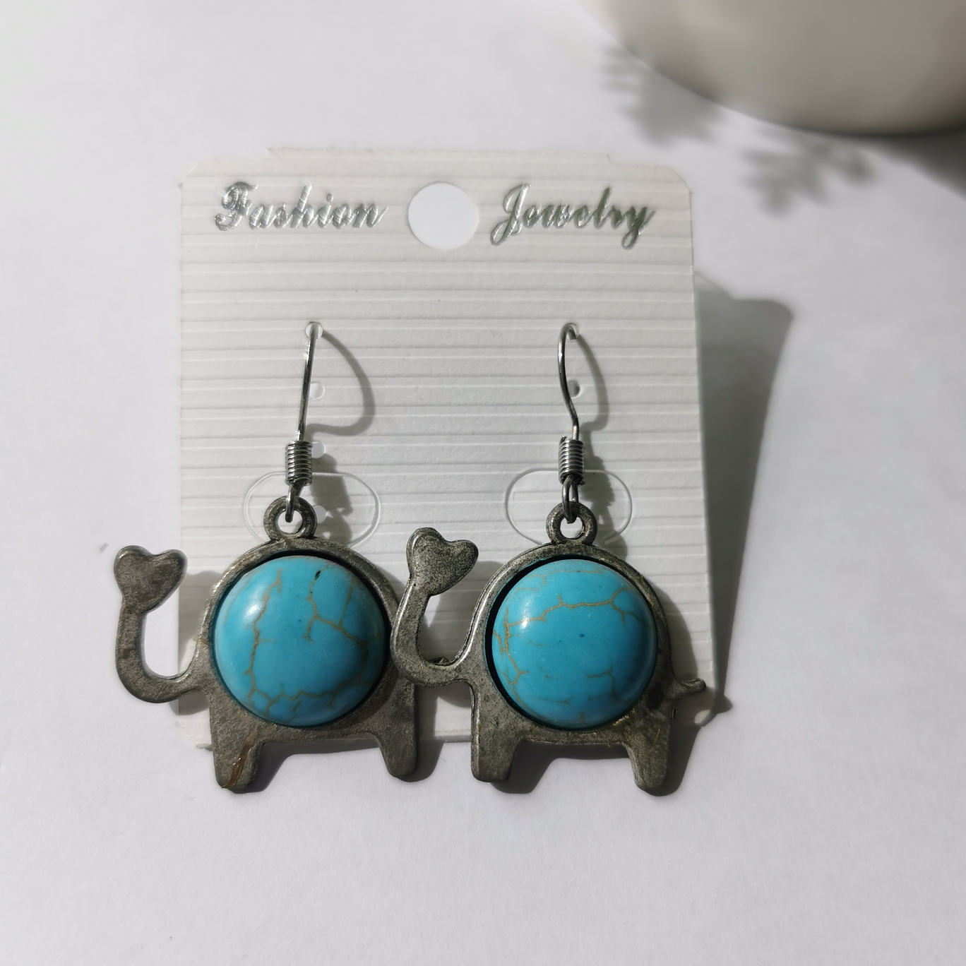 Individual turquoise earrings