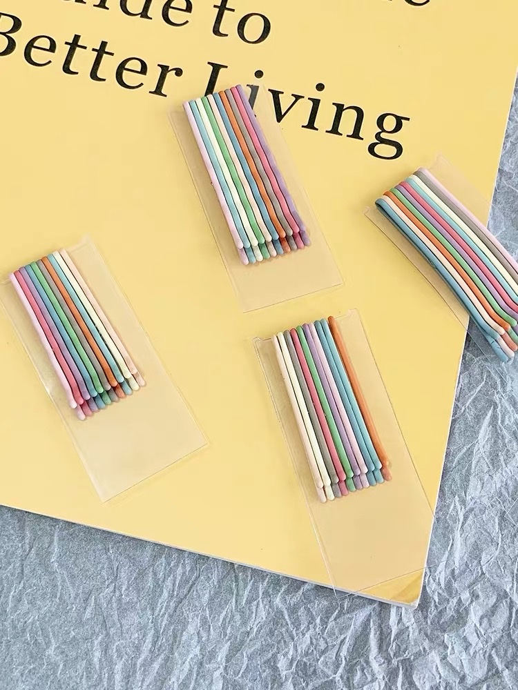 The ins Korean version of the Internet celebrity colorful hairpin is a versatile candy-colored hairpin for girls. It features a one-piece clip with a side clip and a small headpiece for girls Specification image