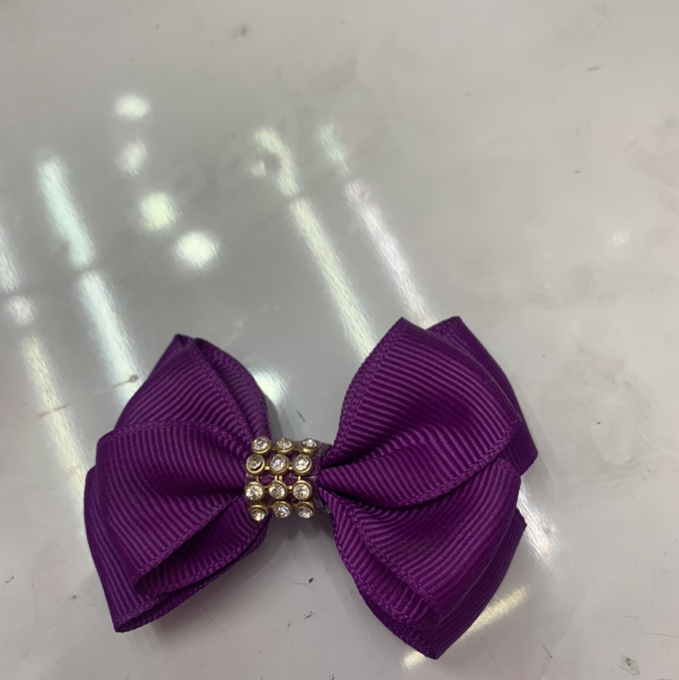 8 points ribbed up and down twins + diamond clip purple, 2021 new Korean fashion trend network celebrity