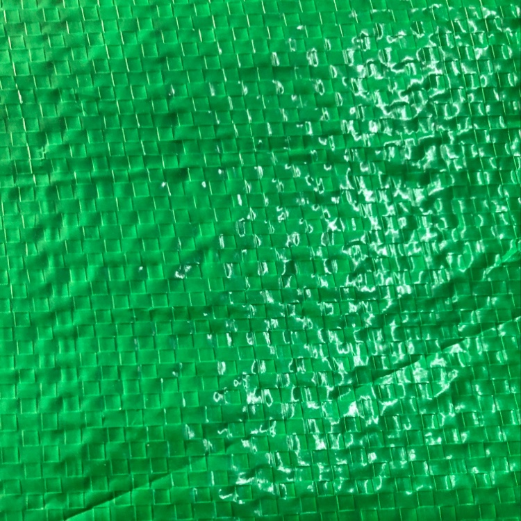 Green coated fabric