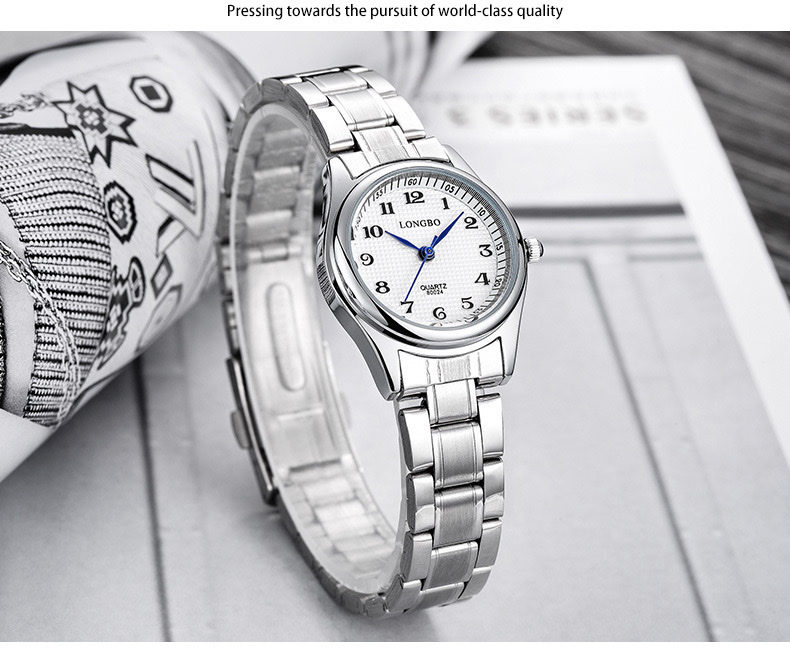 LONGBO龙波品牌情侣手表简约防水数字面石英表详情图9