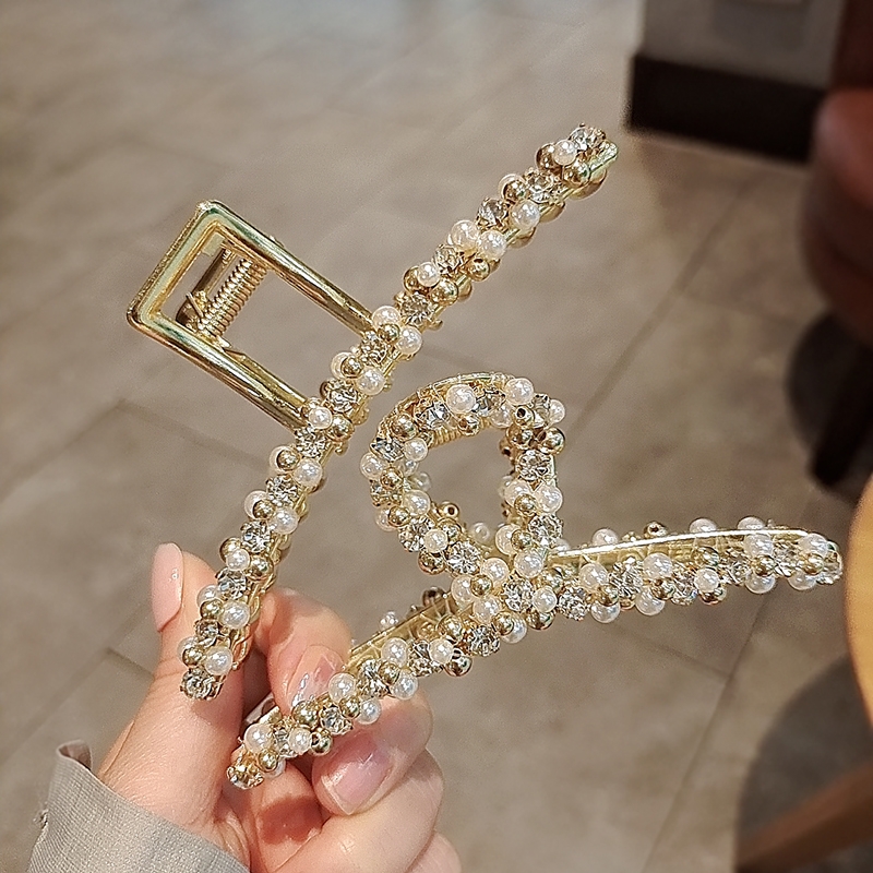 抓夹发量多爪子发夹高端女后脑精致发夹鲨鱼夹韩系女夏竖式发卡