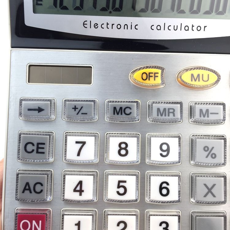 厂家供应 水晶键joinus计算器JS-863-16 太阳能  办公型 大屏幕 16位数字显示计算器产品图