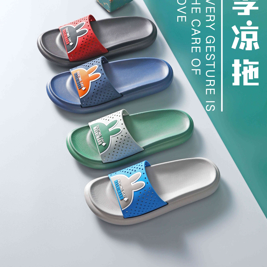 Rogue rabbit sandals with platforms and high heels for men