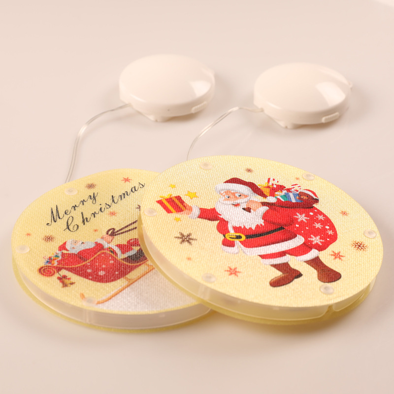 Cross-border bestsellers: New color painting lights, Christmas window decoration, star lights, room decoration, suction cups, battery hanging lights, snowman Specification image