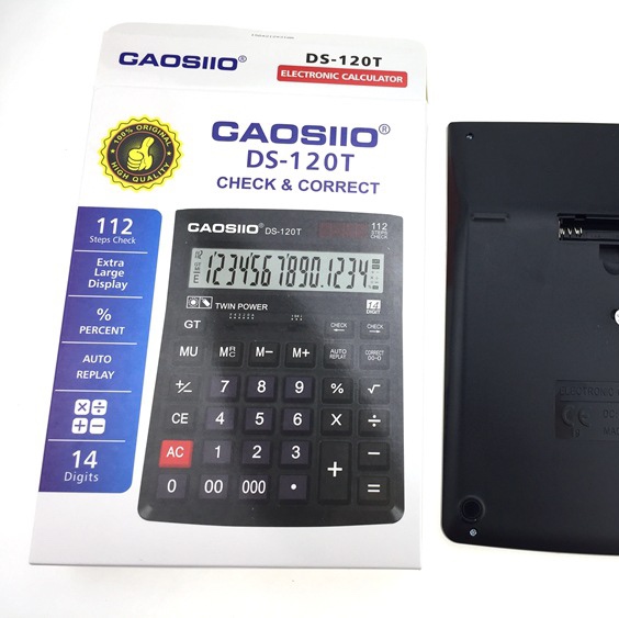 厂家供应 大屏幕大按键桌面GAOSIIO  实用计算器 DS- 120T 14位数字显示计算器