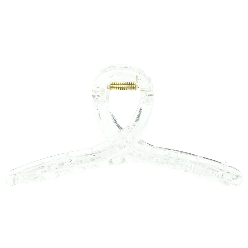 Durable transparent plastic hair grips, sweet facial hair clips, elegant hair clips, large and simple headwear clips, tail clips details Picture