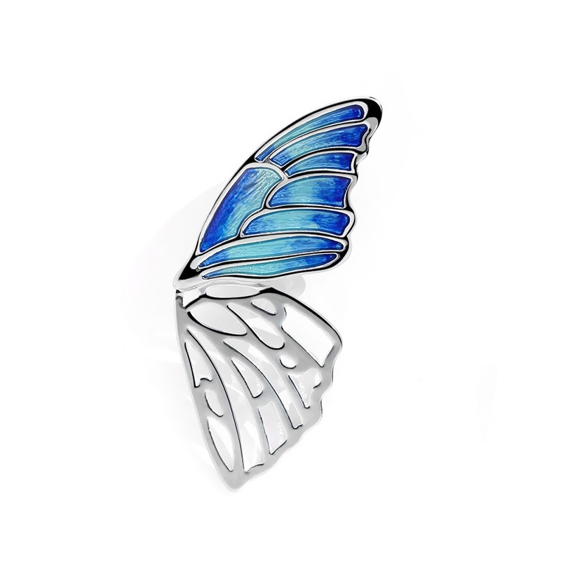 Butterfly brooch Retro Chinese style simple temperament corsage pin dress coat accessories light luxury women