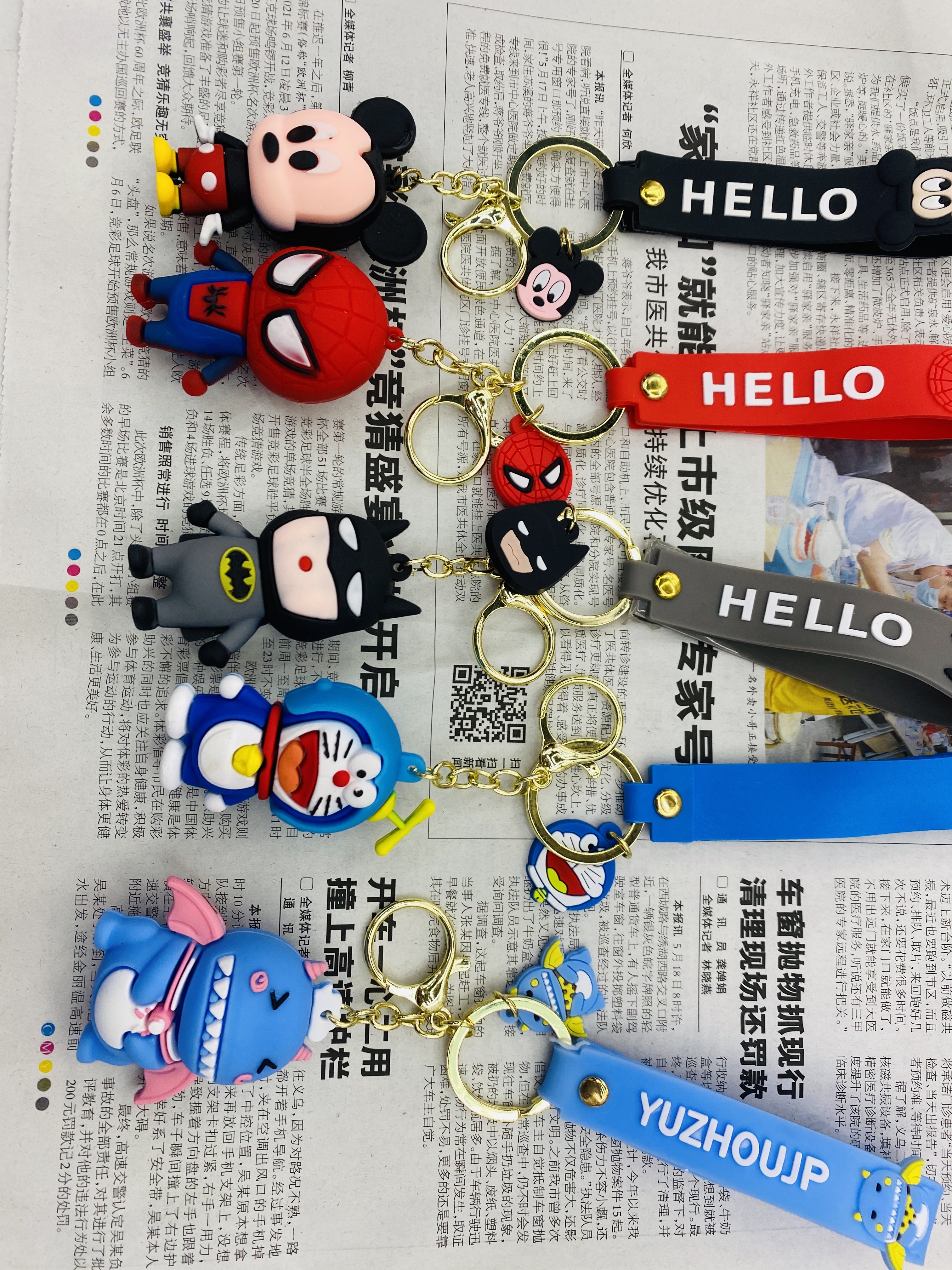 Yangyang keychain figurines, keychains, cartoon keychains, silicone PVC soft rubber drop molding Application Scenario