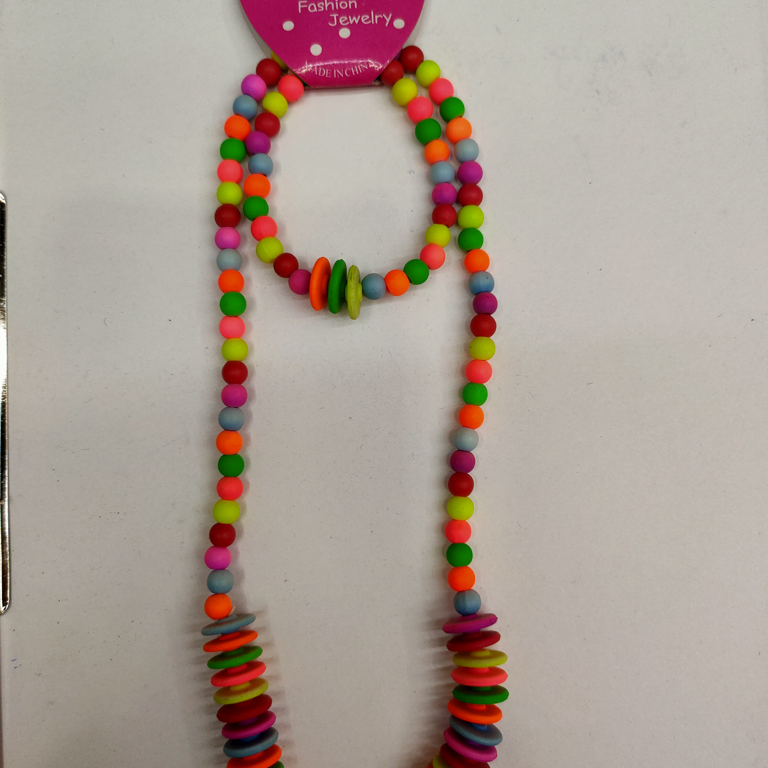 Acrylic bright fluorescent chain for kids