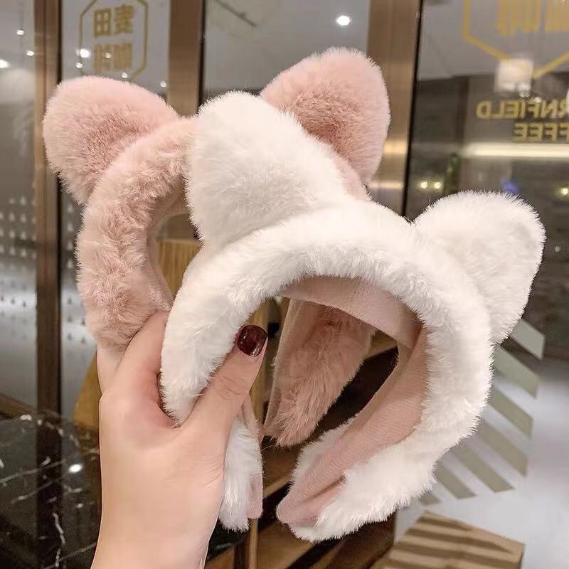 Plush cat ear head buckle