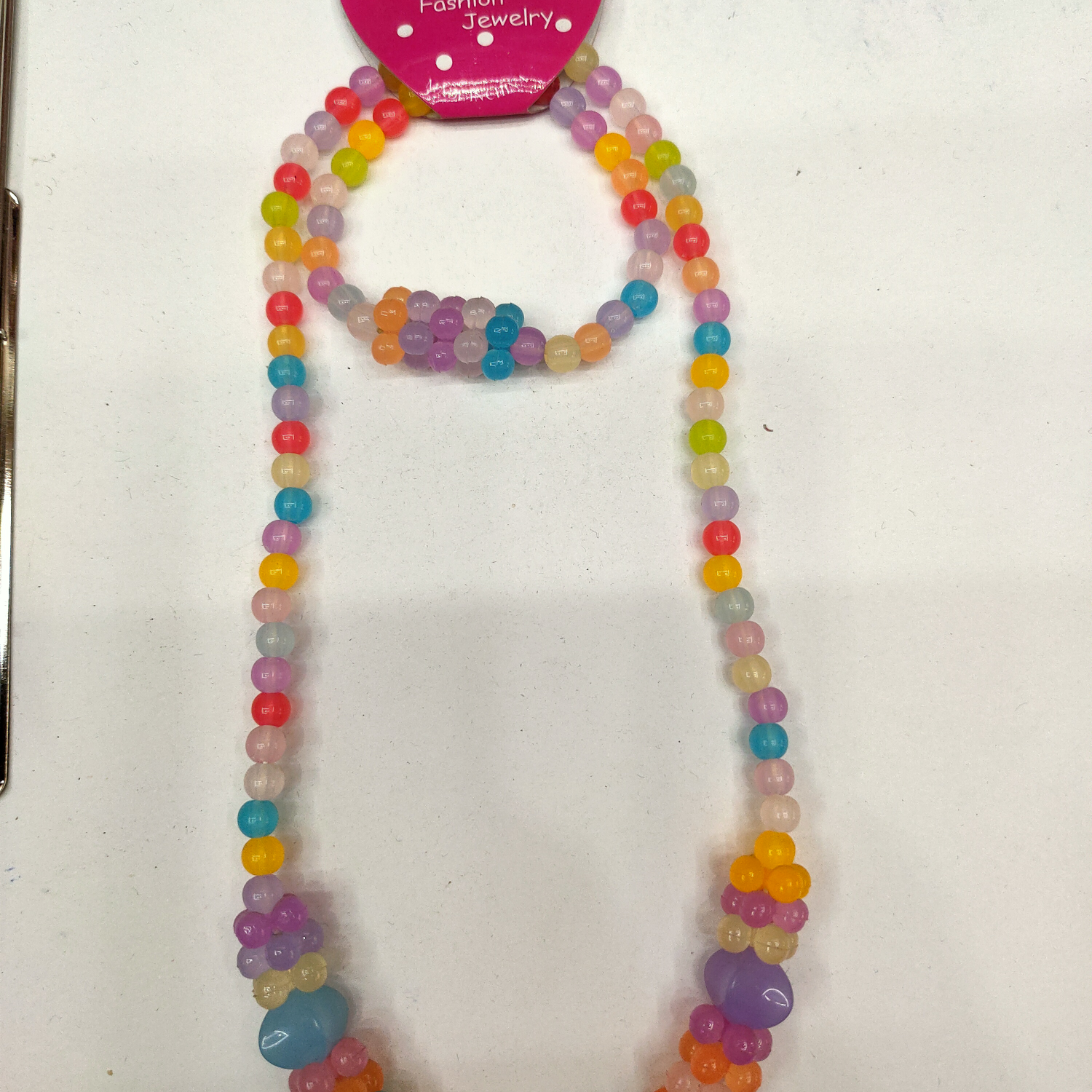 Acrylic jelly bead lantern bead set chain for children