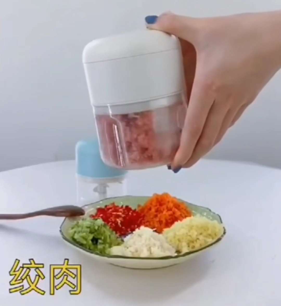 Electric food cooking machine Mini garlic beater Meat mincer one machine multi-purpose cooking machine mill auxiliary food machine portable rechargeable garlic mincer Item Picture