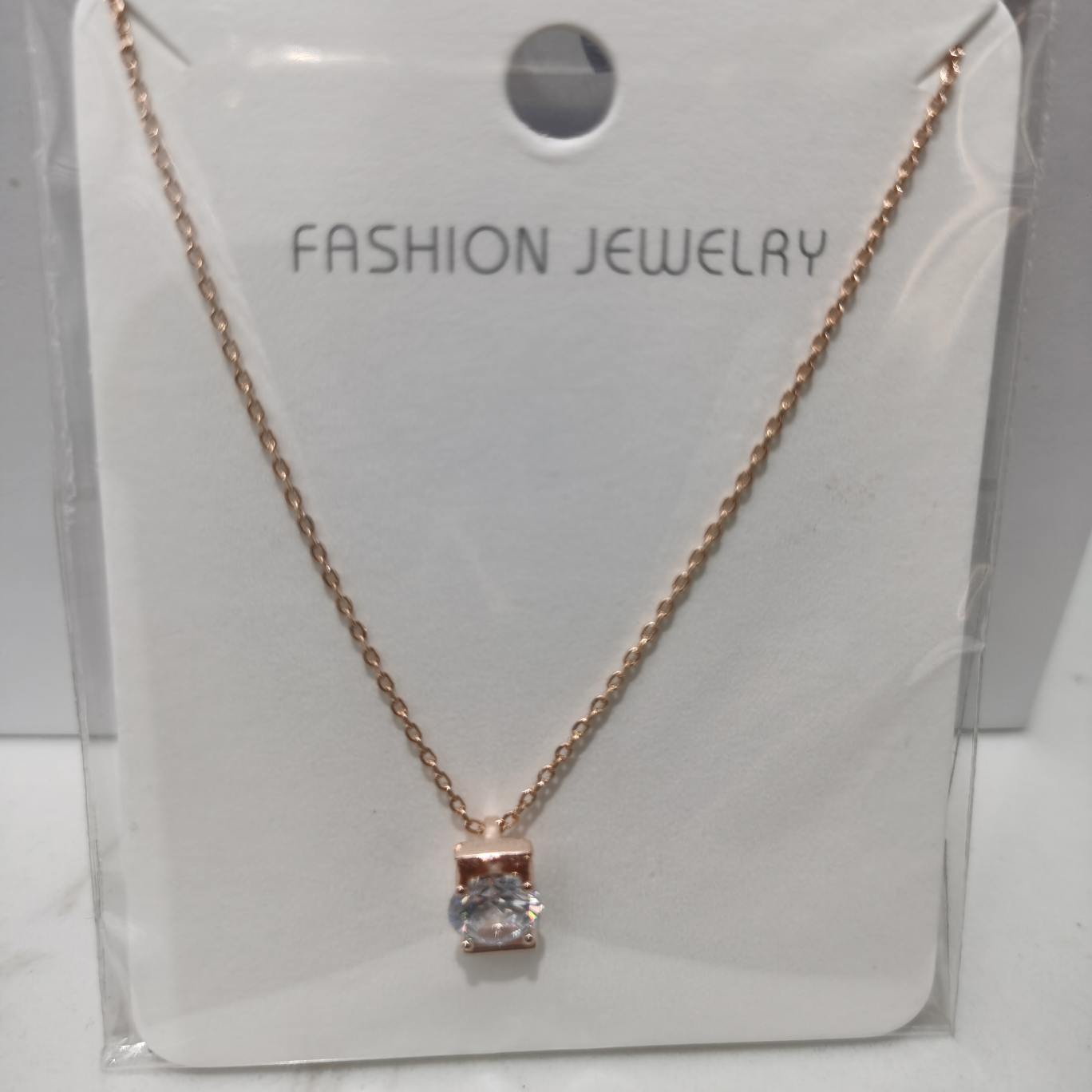 284-2 Rose gold copper necklace