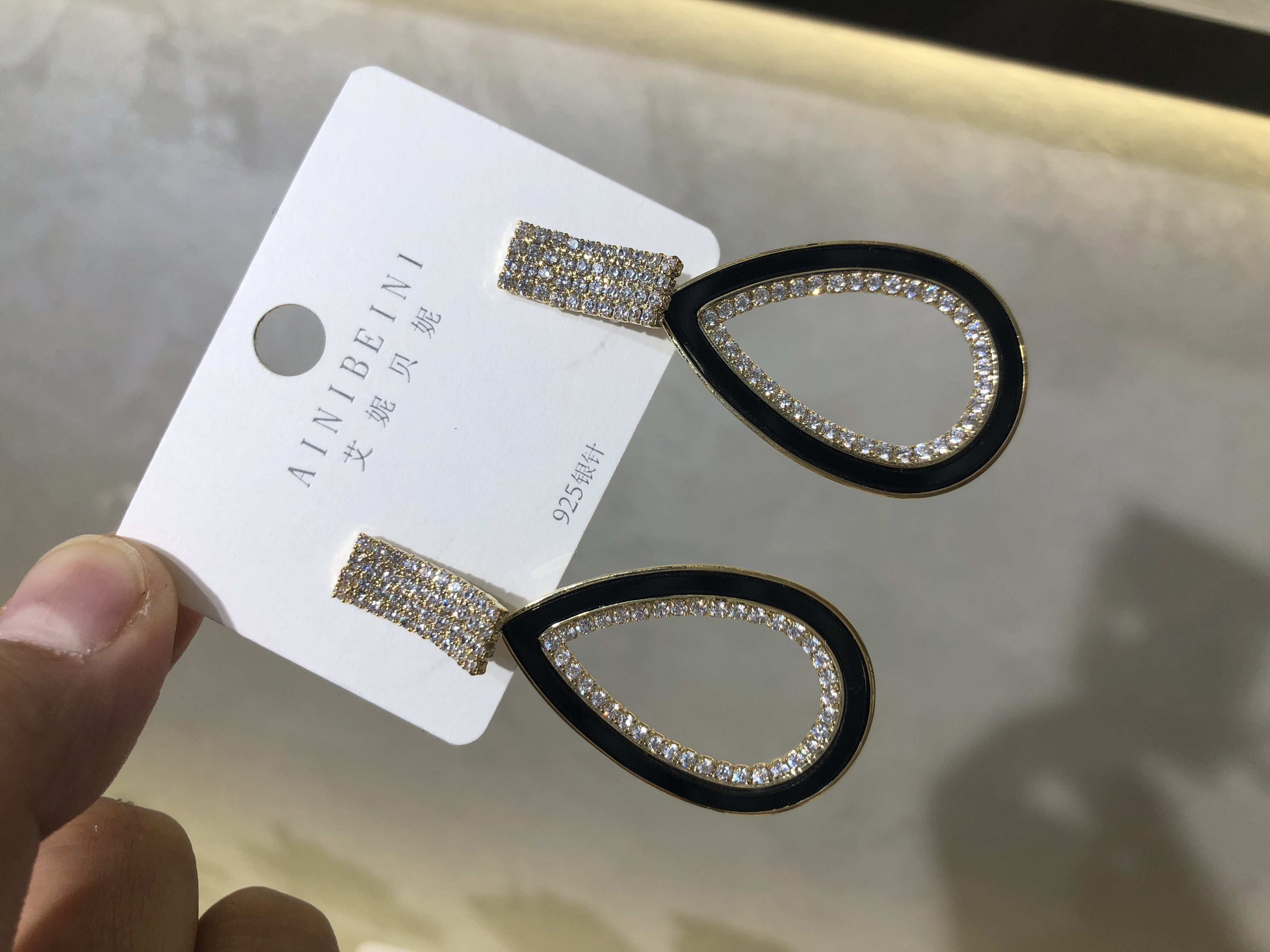 S925 Silver Needle Stud Earrings for Women, 2021 New trendy Korean versatile, fashionable and high-end earrings details Picture