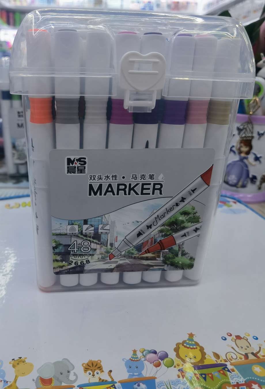 Morningstar Double Head Waterborne Marker 48 Colors Application Scenario