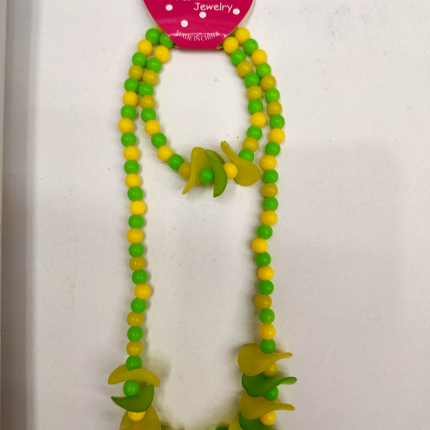 Acrylic yellow green Diy chain set for kids