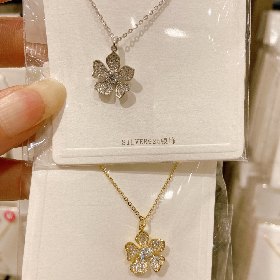 S925 sterling silver necklace ~43