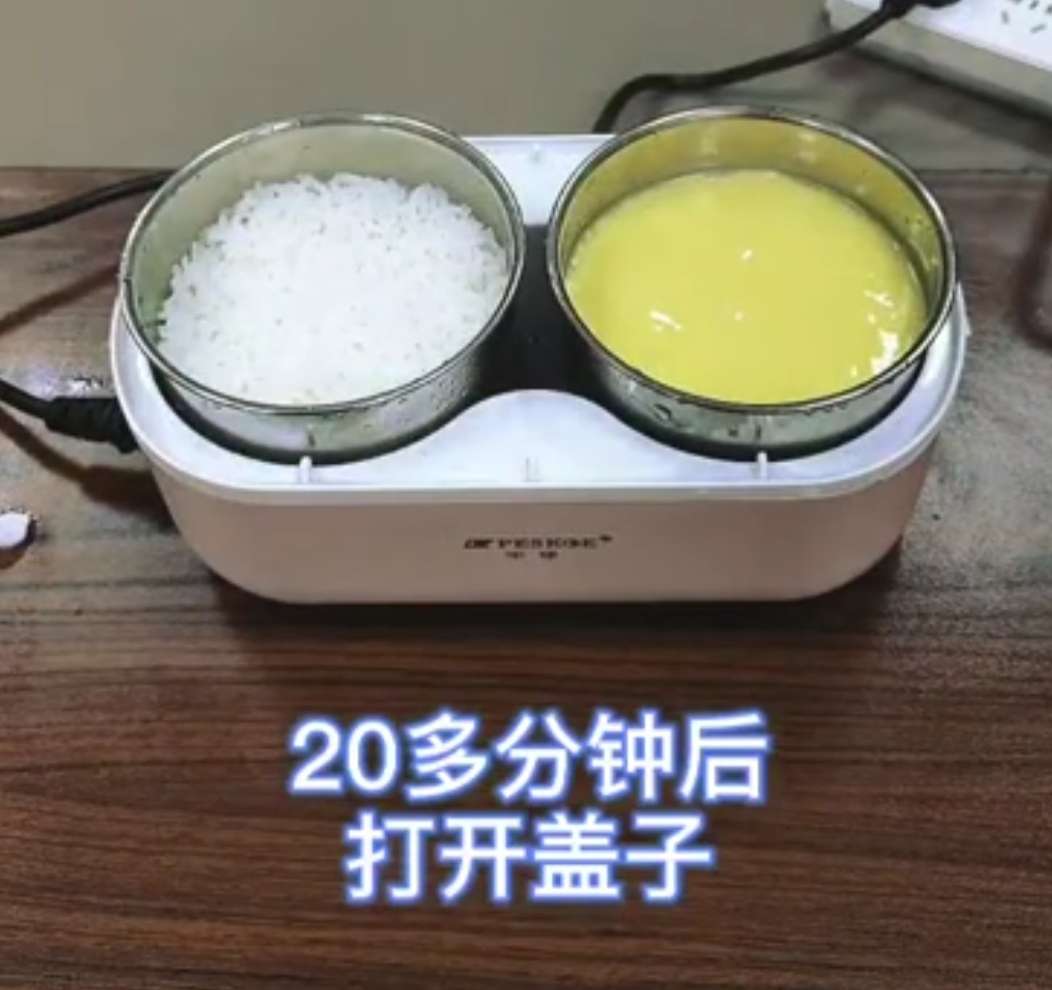 Electric Cooking lunch Box Portable electronic lunch box Mini Rice Cooker bento box Electric saucepan Egg Cooker Versatile Mini single layer lunch box
Lunchbox for office workers Item Picture
