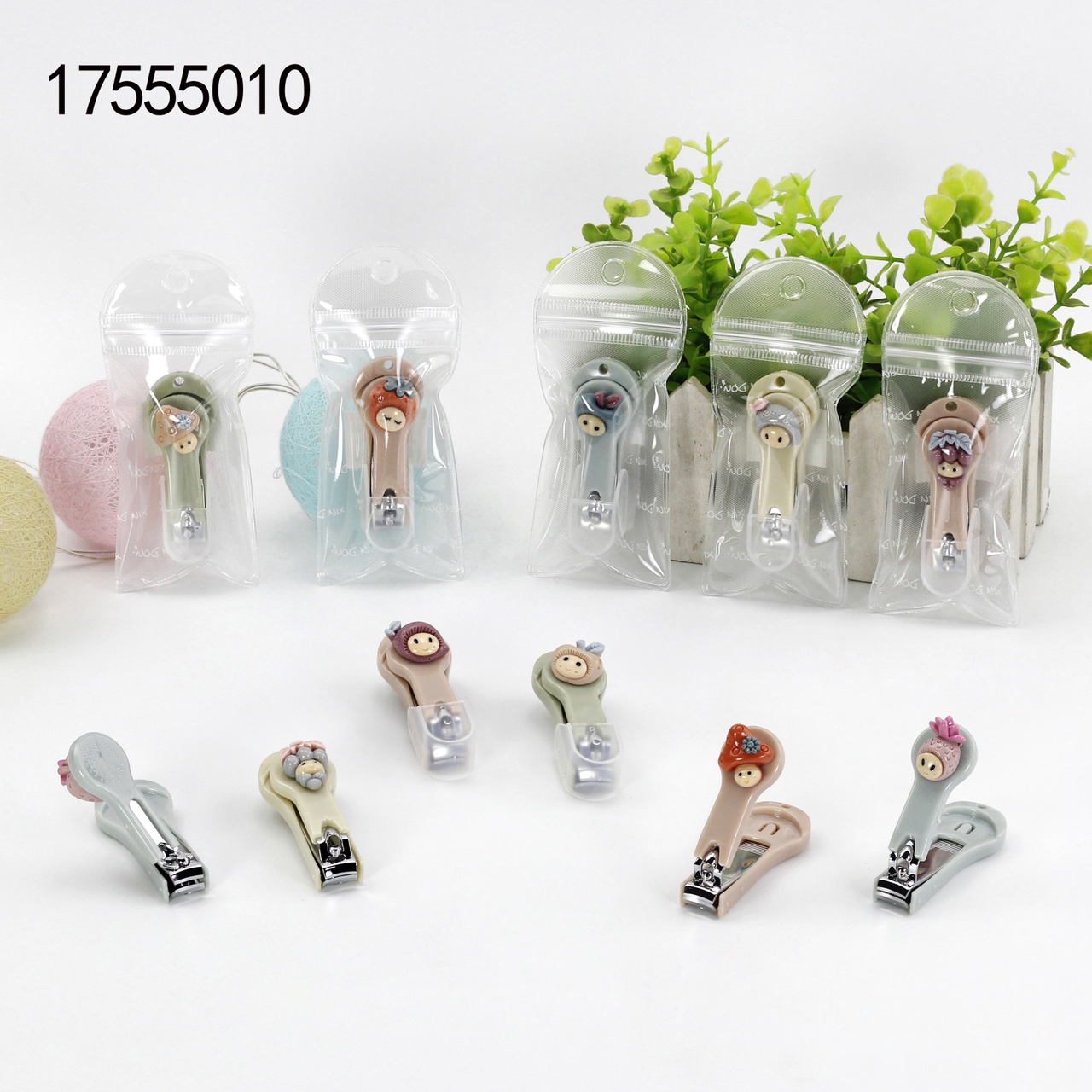Creative portable nail clippers 3D cartoon nail clippers stainless steel nail clippers