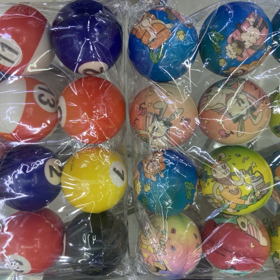 Factory direct sales 6.3 cm billiards ➕ rabbit girls' boys toys sponge balls foam balls children 's. 12/opp