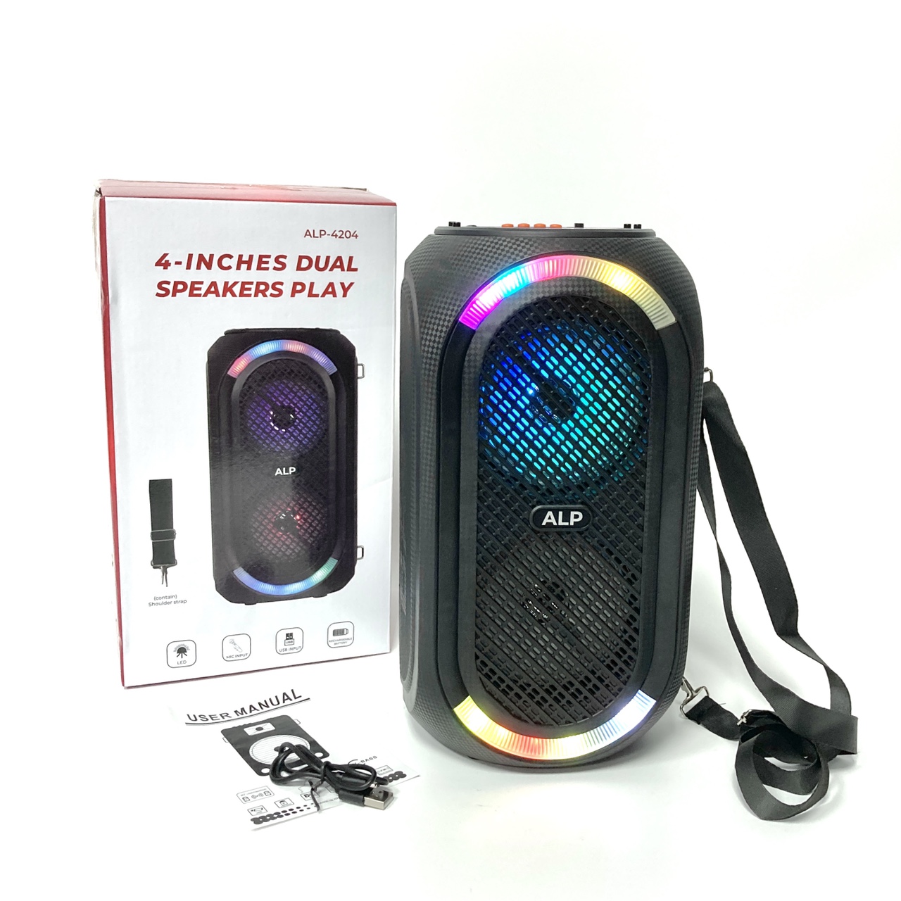 ALP-4204双4寸蓝牙音箱腰包音响