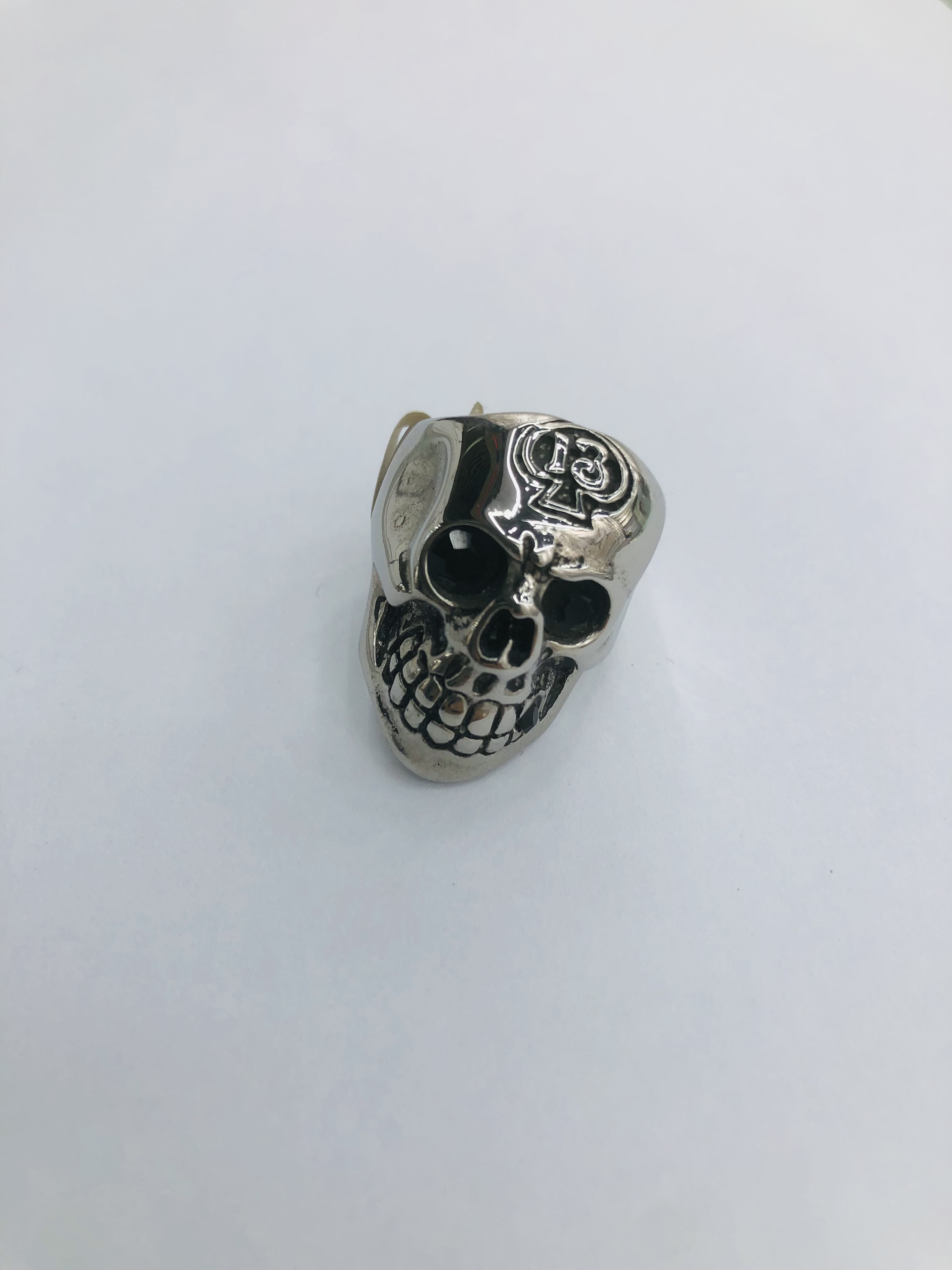 Exaggerated skull Men's stainless steel ring 12 Specification image