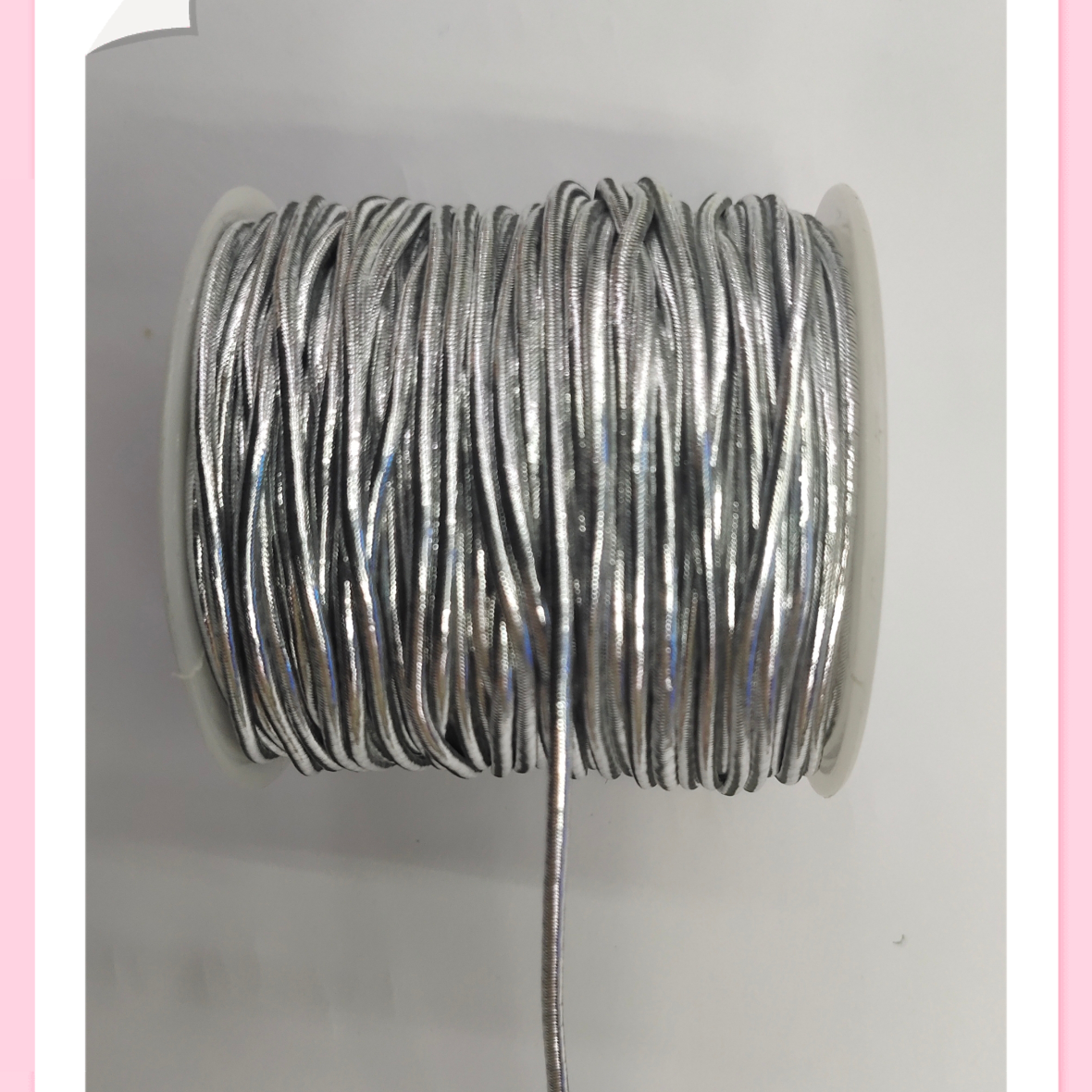 2Mm Filigre Round Elastic Rope, Elastic Band.