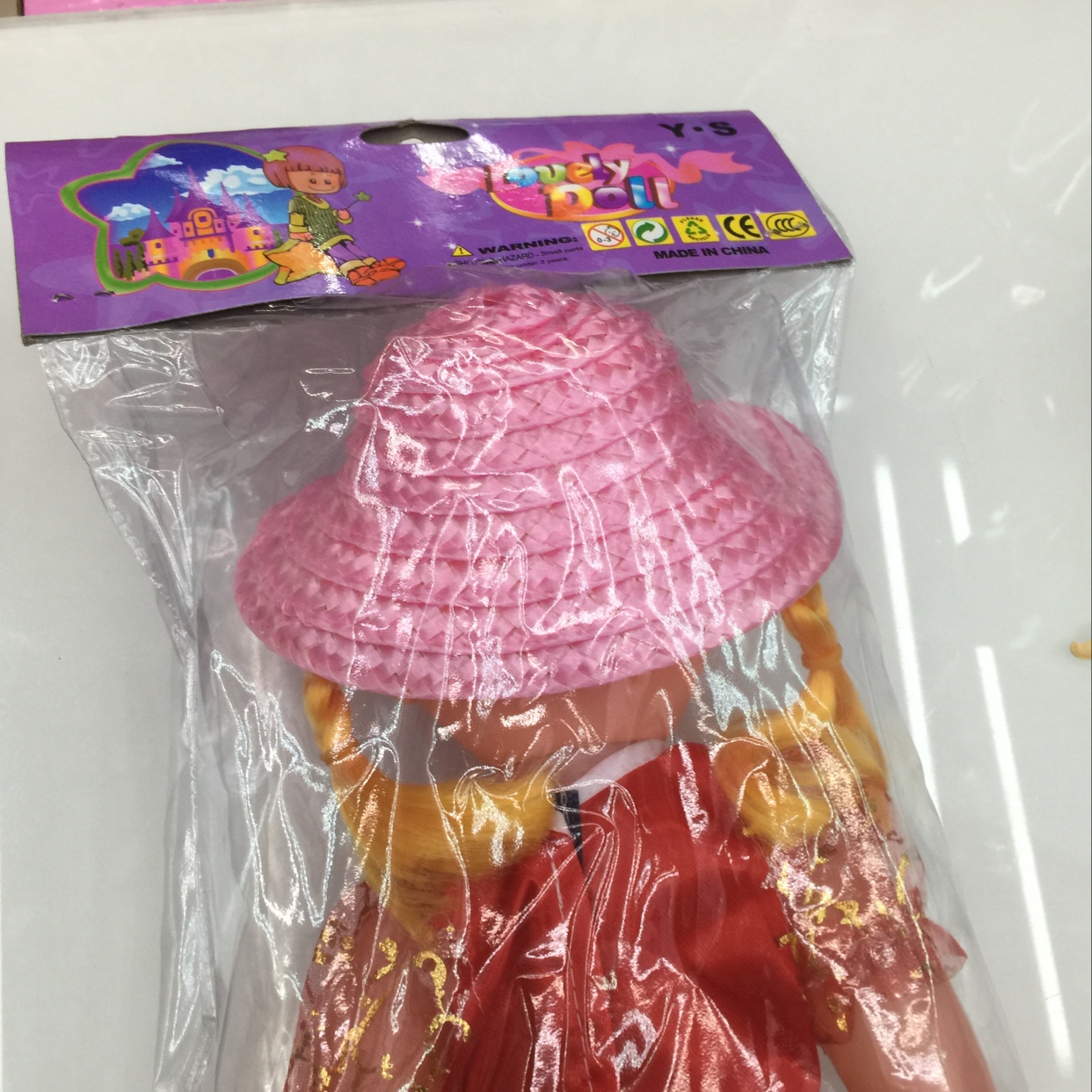 Doll girl, children's doll, simulated house doll, electric music toy, double ponytail hat, floral dress 1 pic 2