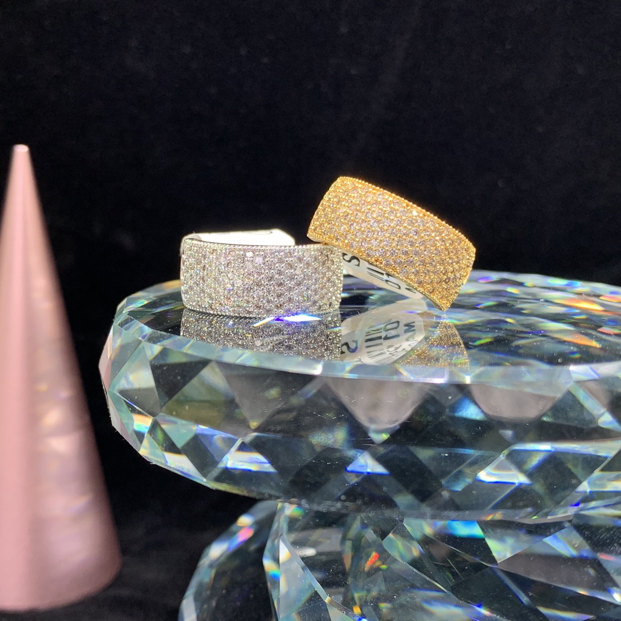 Finger ring full of diamond zircon ring exaggerated Korean version of all recommended explosive