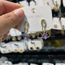 Pin graded tourmaline earrings