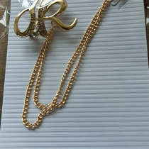 Alloy chain rhinestone brooch