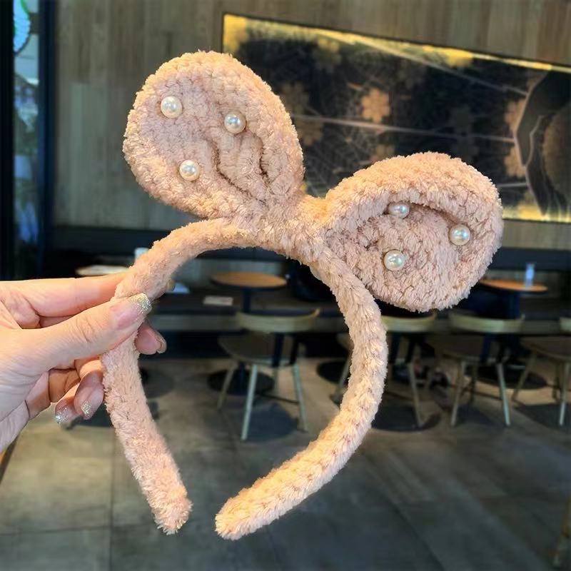 Sheep cake wool round ear bow head buckle details Picture