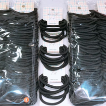6 black leather bands (bag)