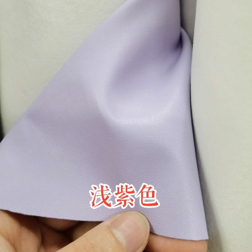 厂家直销羊纹pu浅紫色8246-71产品图