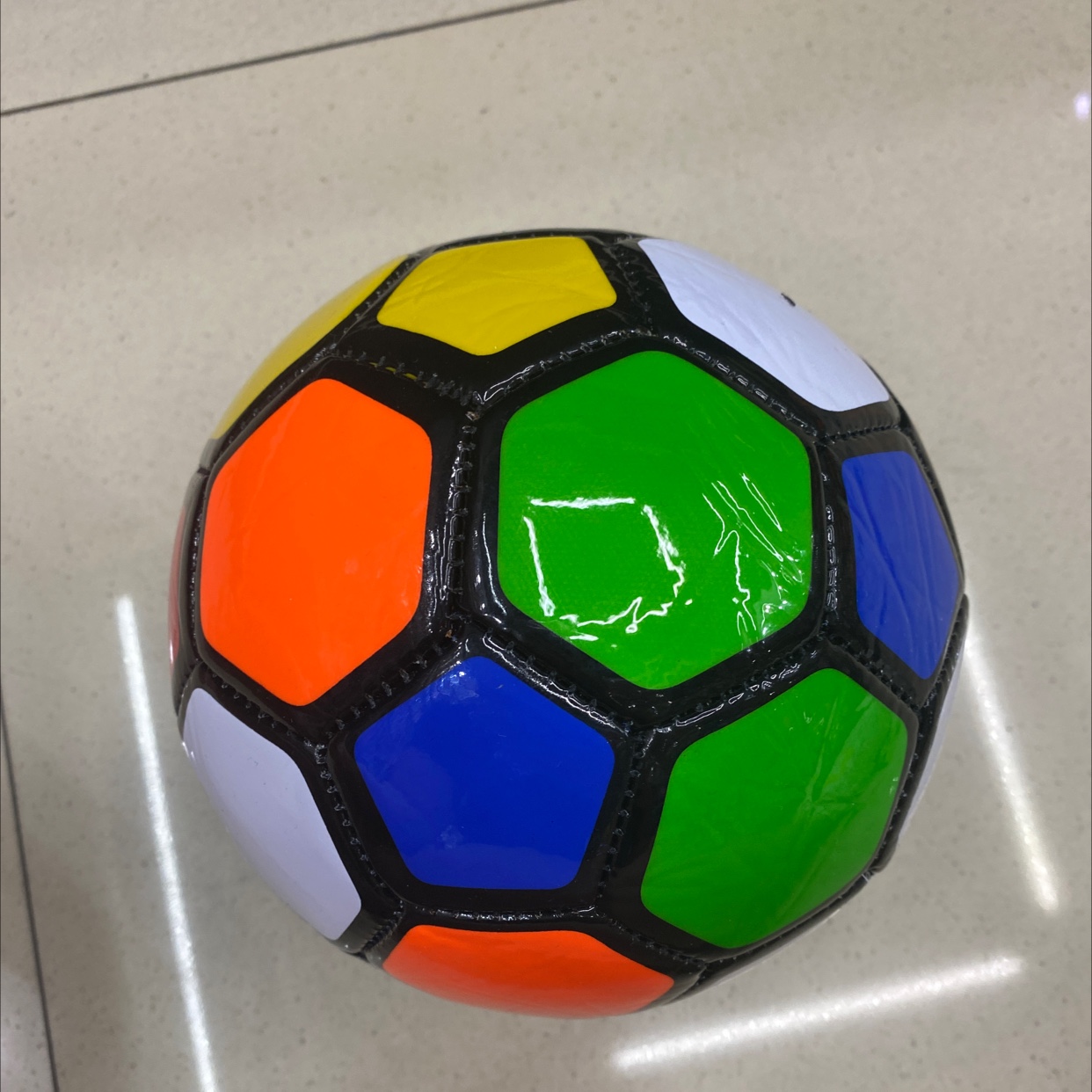 # 2 Colored Block Football details Picture