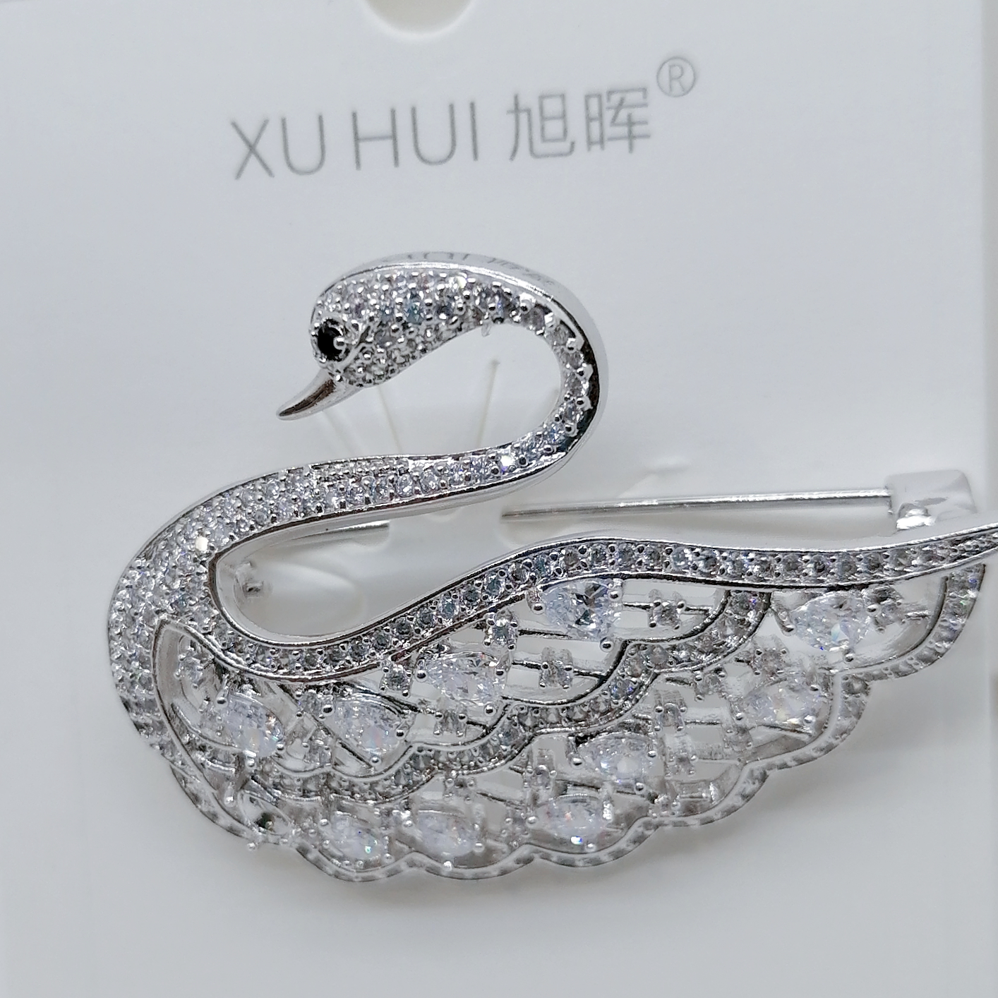 High quality zircon brooch 1
